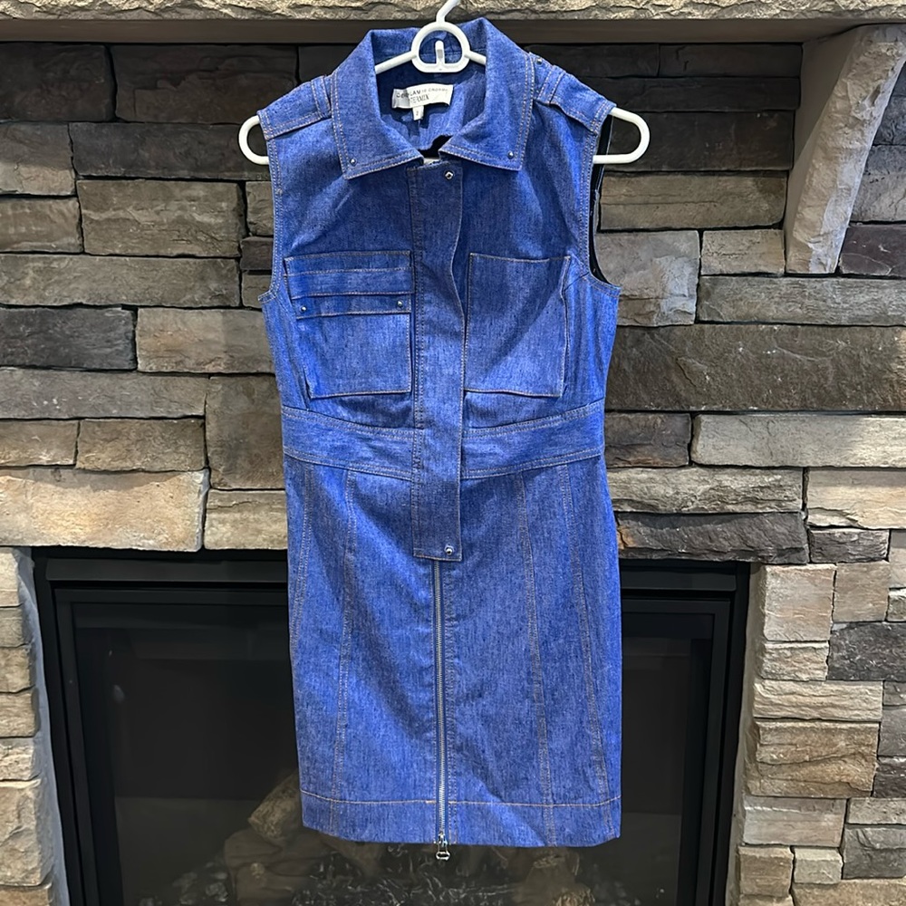 Adorable sleeveless denim dress by Derek Lam 10 Crosby. Size 2.